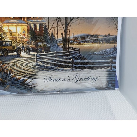 Terry Redlin Seasons Greeting Decorative Holiday Greeting Card With Envelope - Picture 2 of 6